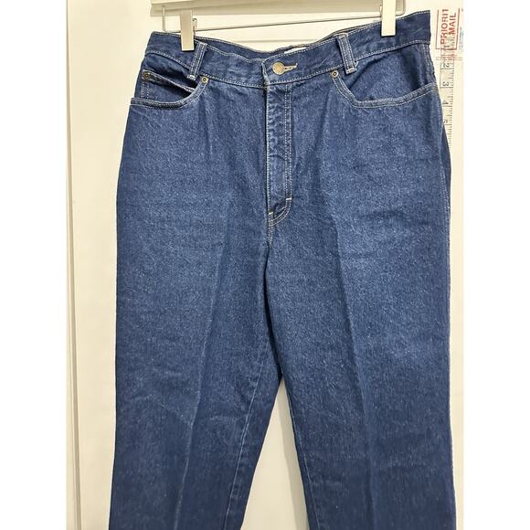 Calvin Klein Size 30x30 Vintage 14 Mod 10 80s Blue Jeans Straight Leg High Rise - Picture 6 of 11